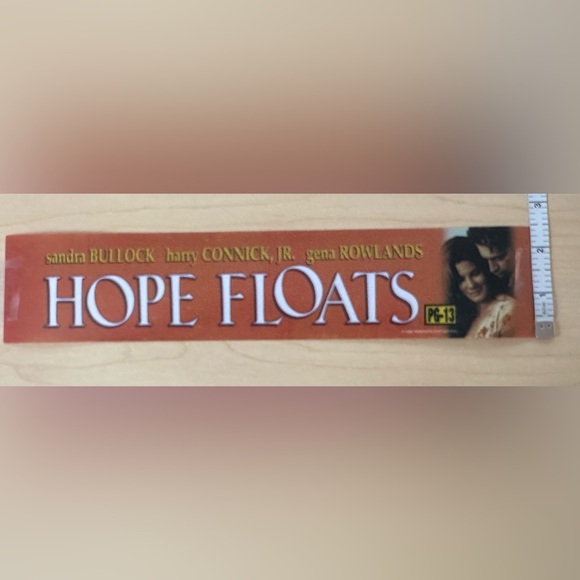 Hope Floats Mini Movie Theatre Mylar 2.5 X 11.5 - Picture 3 of 5